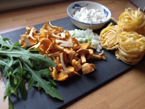 Kantarellipasta